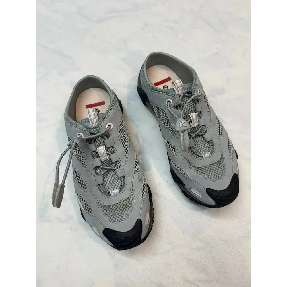 ECCO Womens 37 6-6.5 Gray Pink Terracruise LT Hiking Sneakers Tennis Shoes Bin3